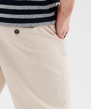 Bermuda en coton stretch coupe regular homme vue2 - GEMO 4G HOMME - GEMO