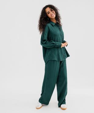 Chemise en satin froissé femme vue4 - GEMO(FEMME PAP) - GEMO