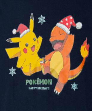 Tee-shirt manches longues spécial Noël garçon - Pokemon vue2 - POKEMON - GEMO