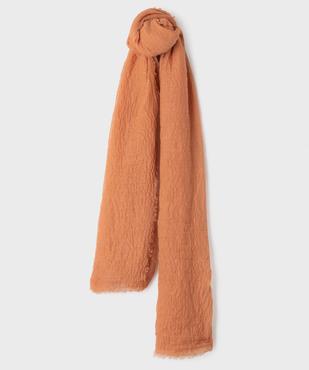 Foulard en maille gaufrée et pailletée femme vue1 - GEMO 4G FEMME - GEMO