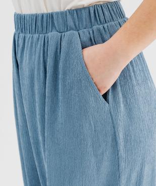 Pantalon fluide en maille extensible femme grande taille vue2 - GEMO 4G GT - GEMO