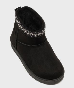 Boots fourrées à tige brodée fille vue5 - LOVELY WINGS - GEMO