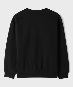 Sweat molletonné avec message brodé fille vue5 - GEMO 4G FILLE - GEMO