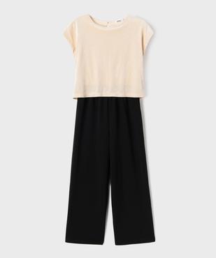 Combinaison pantalon pailleté effet 2-en-1 fille vue1 - GEMO (ENFANT) - GEMO
