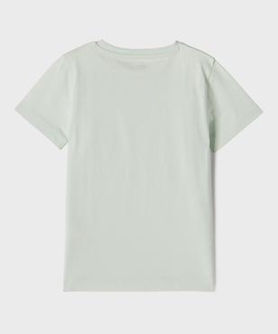 Tee-shirt à manches courtes en coton uni garçon vue3 - GEMO 4G GARCON - GEMO