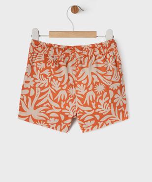 Short en coton stretch imprimé à taille élastiqué bébé garçon vue6 - GEMO(BEBE DEBT) - GEMO