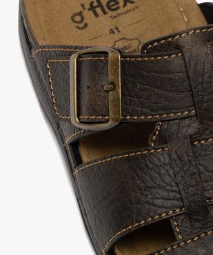 Mules confort à larges brides et semelle intérieure cuir moelleuse homme vue6 - G'FLEX - GEMO