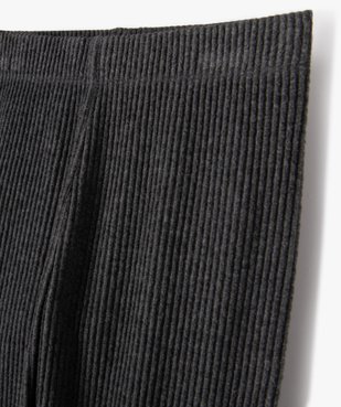 Pantalon de pyjama en velours côtelé extensible fille vue2 - GEMO