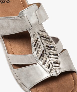 Mules femme confort à scratch dessus perles fantaisie vue6 - GEMO (CONFORT) - GEMO