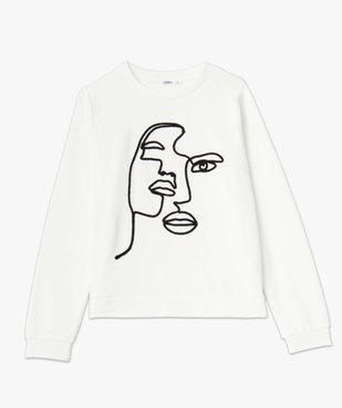 Sweat femme à motif brodé vue4 - GEMO(FEMME PAP) - GEMO