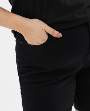 Bermuda à revers en coton stretch femme grande taille vue6 - GEMO 4G GT - GEMO
