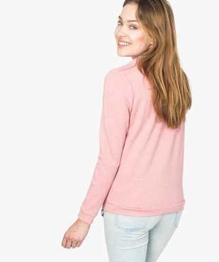 Sweat pailleté avec strass vue3 - GEMO(FEMME PAP) - GEMO