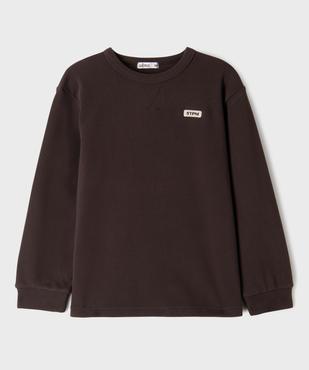 Tee-shirt manches longues chaud en maille polaire garçon vue1 - GEMO (ENFANT) - GEMO