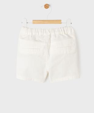 Short en lin et coton avec ceinture ajustable bébé garçon vue3 - GEMO(BEBE DEBT) - GEMO