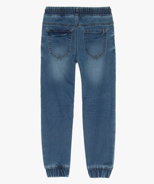 Jogger garçon façon jean à taille élastiquée  vue3 - GEMO (ENFANT) - GEMO