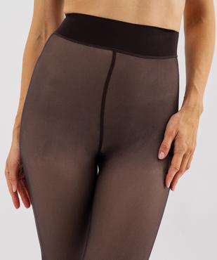 Collant chaud opaque effet transparent femme vue2 - GEMO(HOMWR FEM) - GEMO