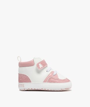Chaussons de naissance baskets bébé fille - LuluCastagnette vue1 - LULU CASTAGNETTE GEMO FOR GOOD - GEMO