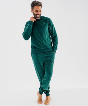 Pyjama en velours 2 pièces homme vue1 - GEMO(HOMWR HOM) - GEMO