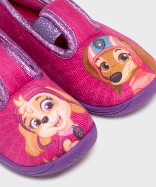 Chaussons pantoufles en velours imprimé fille - La Pat'Patrouille vue6 - PAT PATROUILLE - GEMO