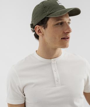 Tee-shirt manches courtes col tunisien homme vue2 - GEMO 4G HOMME - GEMO