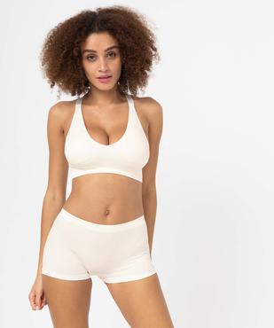 Brassière de sport femme avec bretelles croisées dans le dos vue5 - GEMO(HOMWR FEM) - GEMO