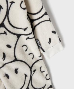 Combinaison pyjama à capuche en maille douillette fille -  Smiley World vue3 - SMILEY WORLD - GEMO