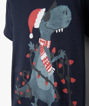 Tee-shirt manches courtes dinosaure Noël garçon vue2 - GEMO (ENFANT) - GEMO