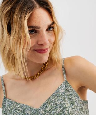 Débardeur à fines bretelles à motifs fleuris femme vue2 - GEMO(FEMME PAP) - GEMO