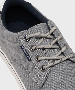 Baskets en toile avec empiècement au talon homme - Urban Steps vue6 - URBAN STEPS GEMO FOR GOOD - GEMO