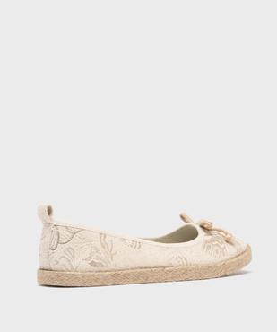 Ballerines en toile à motifs pailletés femme - Follow Me vue4 - FOLLOW ME - GEMO
