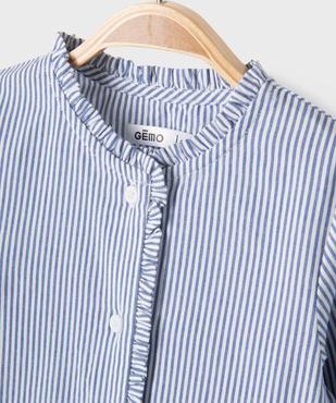 Chemise rayée avec détails froncés bébé fille vue2 - GEMO(BEBE DEBT) - GEMO