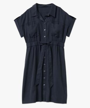 Robe chemise femme grande taille en Lyocell vue4 - GEMO 4G GT - GEMO