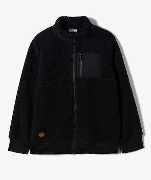 Sweat garçon zippé en fourrure imitation doublée polaire vue1 - GEMO (JUNIOR) - GEMO