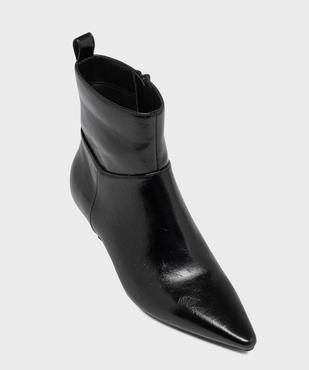 Boots vernis mat à bout pointu et kitten heels femme vue5 - FOLLOW ME - GEMO