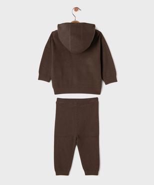 Ensemble 2 pièces pull à capuche + pantalon bébé garçon vue1 - GEMO(BEBE DEBT) - GEMO