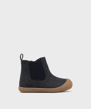 Boots Chelsea zippées bébé garçon - LuluCastagnette vue1 - LULUCASTAGNETTE - GEMO