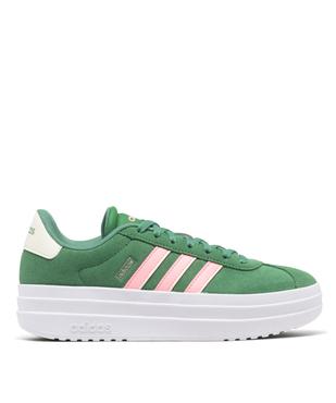 Baskets en cuir VL Court bold avec semelle plateforme femme - Adidas vue1 - ADIDAS - GEMO