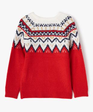 Pull de Noël avec touches pailletées fille vue3 - GEMO (ENFANT) - GEMO