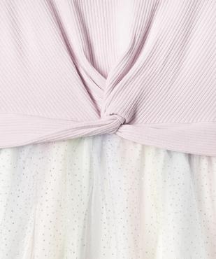 Robe avec jupe en tulle à paillettes fille vue2 - GEMO (ENFANT) - GEMO