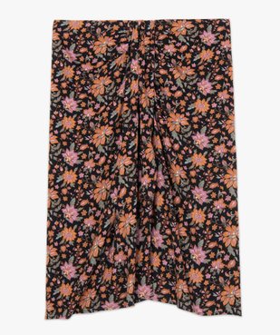 Jupe femme grande taille à motifs fleuris fendue sur l’avant vue4 - GEMO (G TAILLE) - GEMO