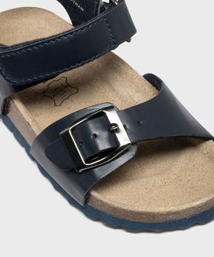 Sandales à brides avec semelle intérieure cuir garçon - Buggy vue6 - BUGGY - GEMO