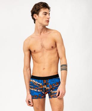 Boxers en coton stretch motif mangas homme (lot de 2) vue1 - GEMO 4G HOMME - GEMO