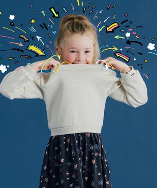 Robe avec haut sweat fille vue1 - GEMO (ENFANT) - GEMO