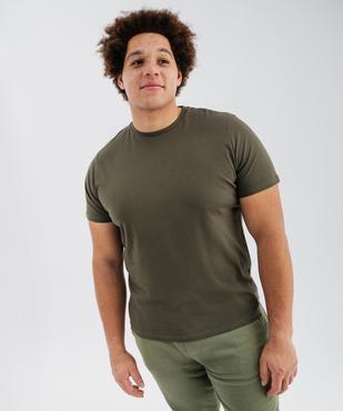 Tee-shirt à manches courtes et col rond homme vue11 - GEMO 4G HOMME - GEMO
