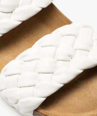 Mules femme à talon plat et brides tressées rembourrées vue6 - GEMO (CASUAL) - GEMO