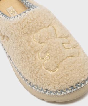 Chaussons mules en sherpa fille - LuluCastagnette vue4 - LULUCASTAGNETTE - GEMO
