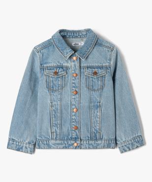 Veste en jean fille à boutons-pression vue2 - GEMO (ENFANT) - GEMO
