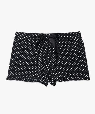 Short de pyjama femme imprimé à petits volants dans le bas vue4 - GEMO(HOMWR FEM) - GEMO
