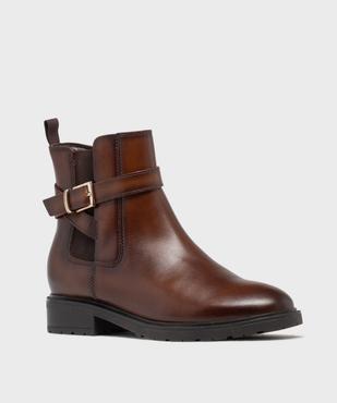 Bottines en cuir femme - Taneo vue2 - TANEO - GEMO