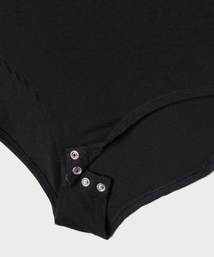 Body uni encolure bateau fille vue2 - GEMO 4G FILLE - GEMO